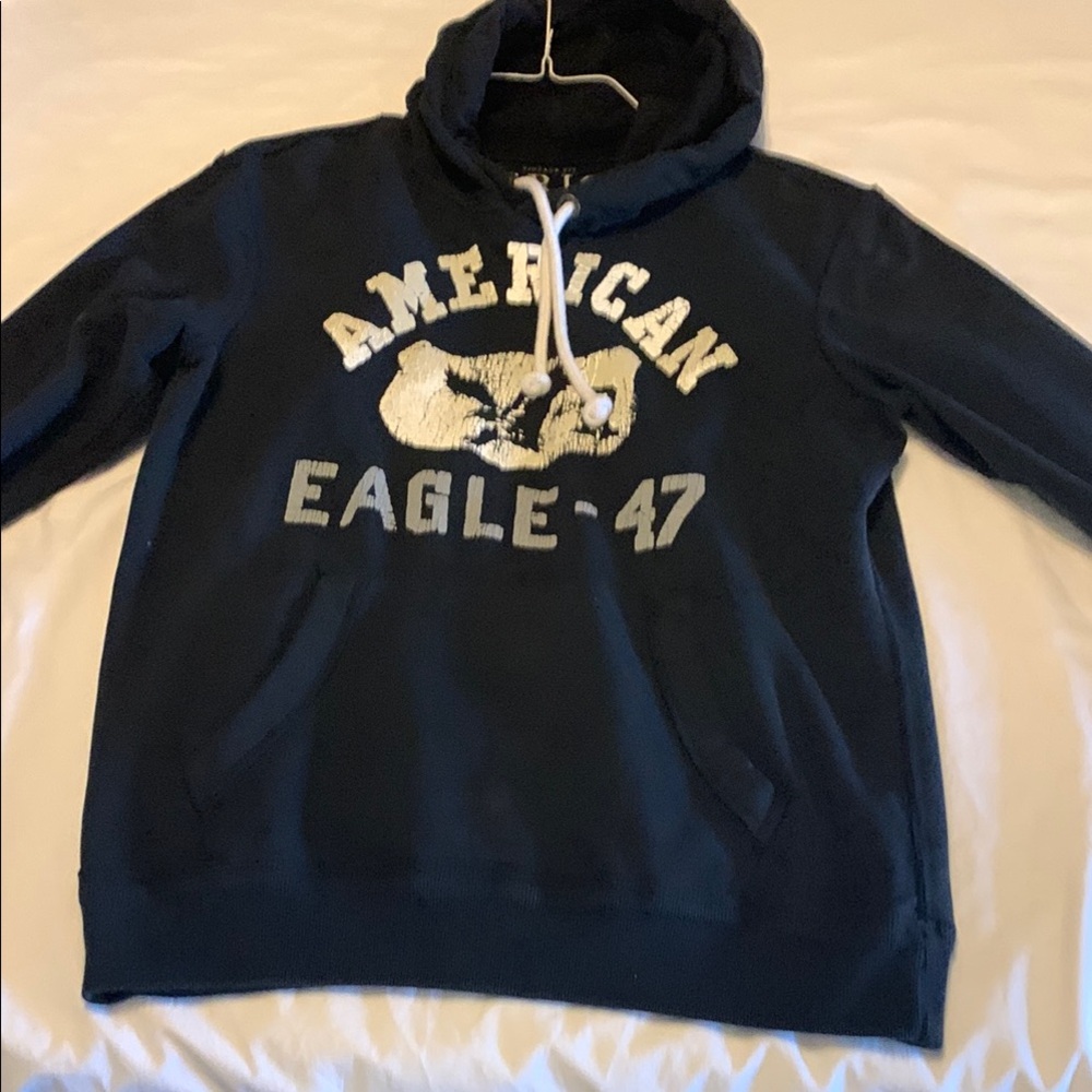 American Eagle Outfitters Men's Navy Hoodie